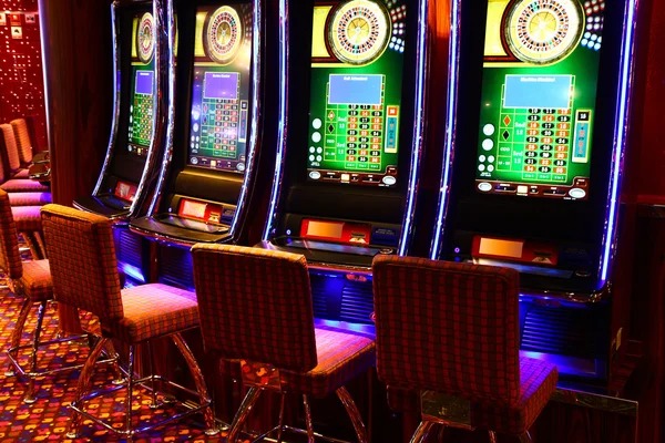 Live dealer blackjack and roulette tables on shooter